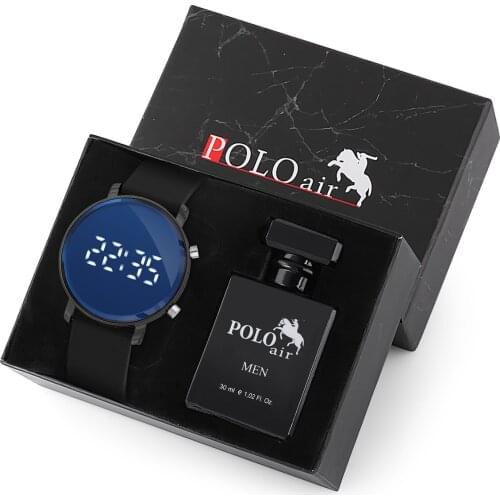 Polo Air Mens Wrist Watch And Perfume Set Gift Box Kombin pl-0471E