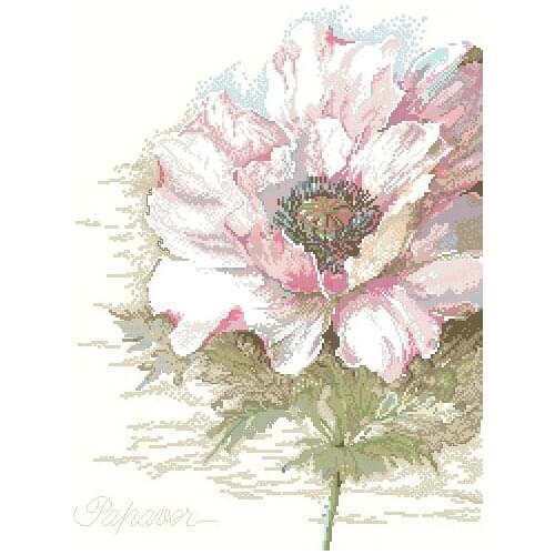 Gold Collection Counted Cross Stitch Kit Anemone Silver Lotus Flower Flowers lan