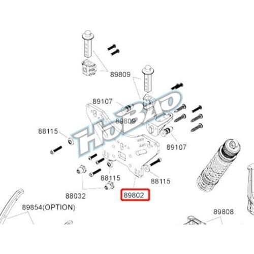 Original OFNA/HOBAO RACING 89802 Cnc Alum. Rear Shock Tower FOR HYPER 1/8 8SC SHORT COURSE