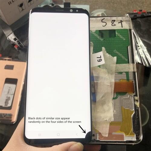 Original S8+ With frame Small Spot lcd For SAMSUNG Galaxy S8 Plus G955 G955F G955D G955FD LCD + Touch Screen Digitizer Assembly