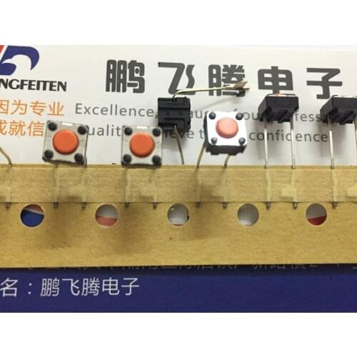 Original new 100% B3F-6005 touch switch 6*6*4.3 DIP 2pin moving reset key