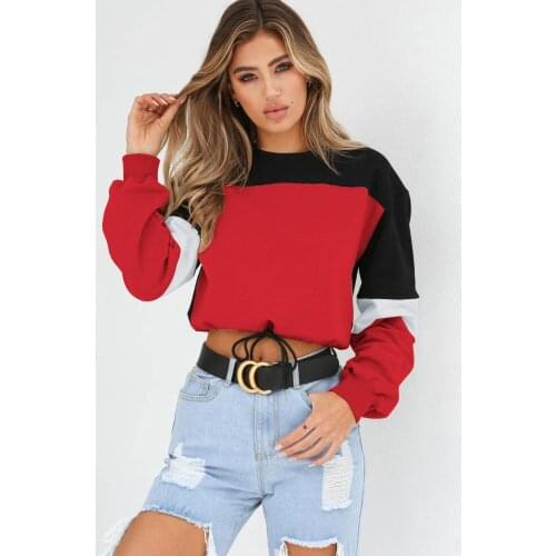 S-XL women o neck long sleeve tops blouse lady patchwork casual leisure brand autumn winter brand blouse tops