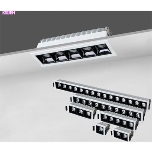 Square Recessed Dimmable LED Downlights 2W4W6W10W20W30W COB LED Ceiling Lamp AC110V~220V LED Wall Spot Lights Indoor Lighting
