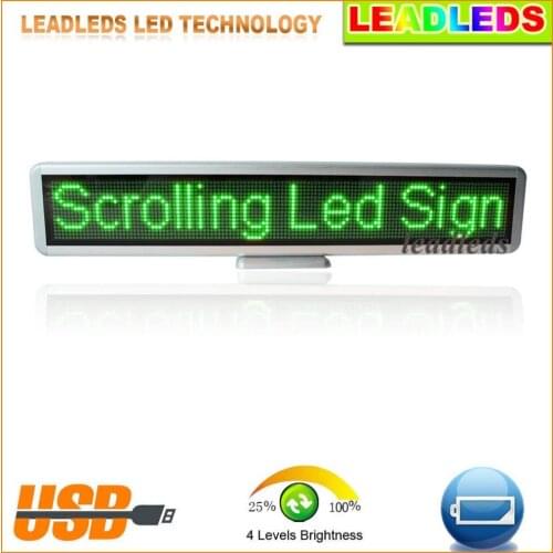 LED Display Screen Remote Control Bus Taxi Motorcycle English Display Board Scrolling Programmable Message Sign Blue LED Lamp