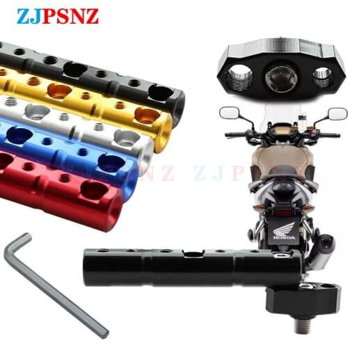 Motorcycle Handlebar Mirror Extender Mounting Bracket Universal fit Multi-Function Modified Lighting Stent 8/10 MM High Quality