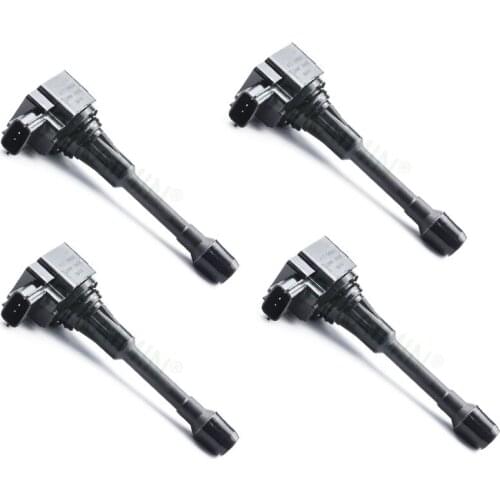 TOP QUALITY SET OF 4 High Quality Brand NEW IGNITION COIL PACK 22448-ED000 AIC-5408 for Nissan Versa 2007-2008 1.8 MR18DE