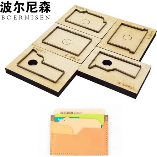 Japanese steel knife polar bear card package DIY leather die-cut leather craft pendant jewelry laser machine cutting card packag