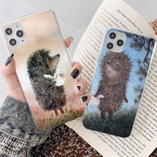 YNDFCNB bright Hedgehog in the Fog Phone Case for iPhone 8 7 6 6S Plus X 5S SE 2020 XR 11 12 mini pro XS MAX