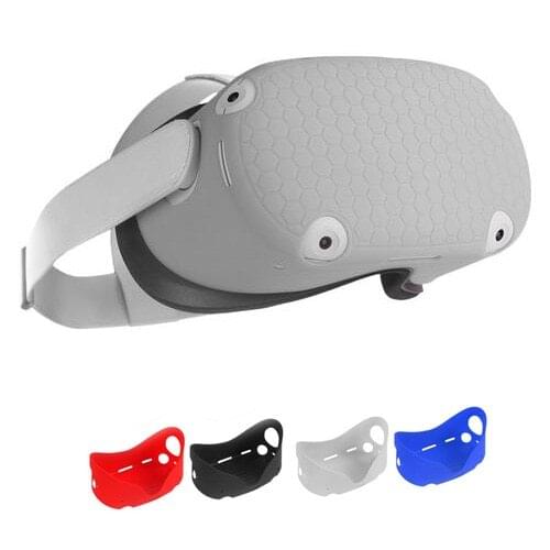 VR Helmet Protection Cover For Oculus Quest 2 Headset VR Silicone Anti-Throw Protective Covers Shell For Quest2 Accessories