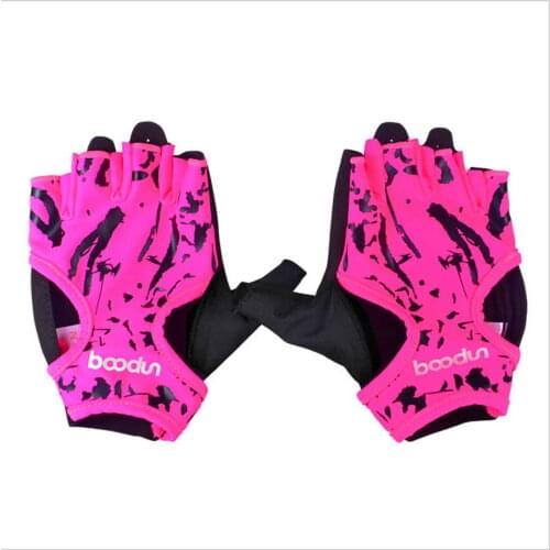 1 Pair BOODUN Women Weight Lifting gloves Comfortable Anti-skid Gym Fitness Gloves Semi-Finger instruments sports Gloves