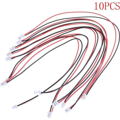 10Pcs/lot Micro JST 2.0 PH 2-Pin Connector Plug With Wires Cables 150MM 2.0 2-Pin Male Female Connector Plug