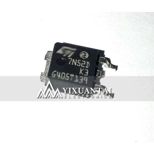 10pcs/lot STD7N52DK3 7N52DK3 TO-252 N ditch 525V 6A MOS field effect tube 100% New original