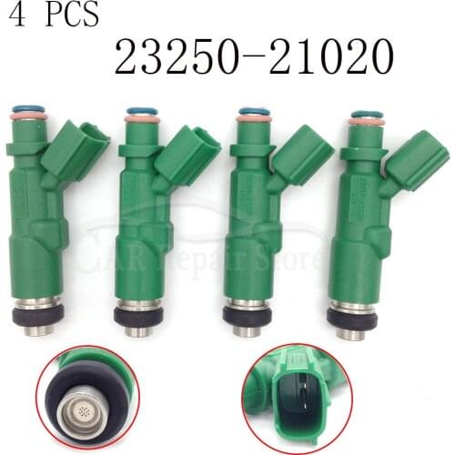 4 x Engine injection parts OEM 23250-21020 fuel injector Nozzle 23209-21020 For TOYOTA Prius Vitz Yaris 4cyl 1.5 1NZ