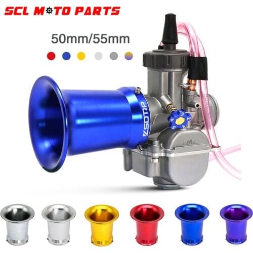 ALconstar-H76 50mm 55mm Air Filter Wind Cup Motorcycle Carburetor Air Filter Cup Horn Cup For PWK Carburetor Universal Motor