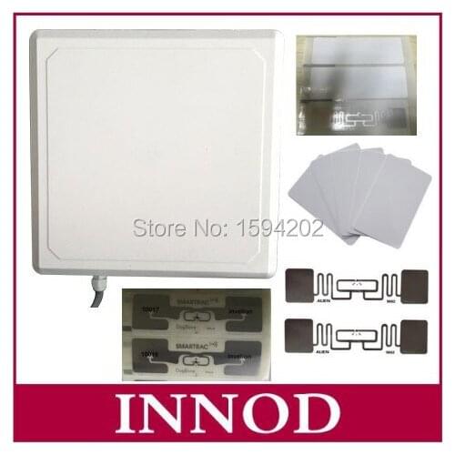 5pcs waterproof ip67 long range middle integrated circular polarized 9dbi antenna uhf rfid reader with software development kit