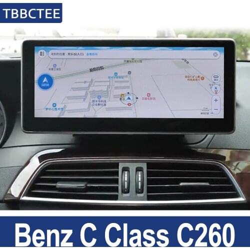 Car Android System 1080P IPS LCD Screen For Mercedes Benz C Class C260 2007~2014 Car Radio Player GPS Navigation BT WiFi AUX