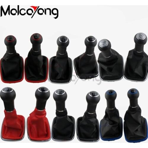 Car Styling Gear Shift Knob Lever Stick Gaiter Boot Cover Collar For Volkswagen VW BORA GOlf 4 IV MK4 JETTA GTI 1999-2005