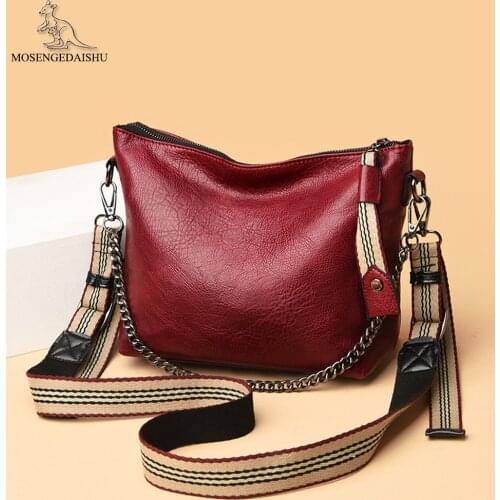 Brand Designer Women Crossbody Bag Fashion Tassel Female Shoulder Bag Chains Handbag Ladies High Quality Leather Messenger Bags