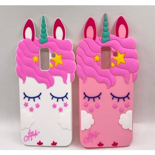 Cute 3D Unicorn Case For Samsung Galaxy J1 J3 J5 J7 2015 2016 2017 J4 J6 J8 2018 Cover Case Silicone Soft Phone Coque Capinha