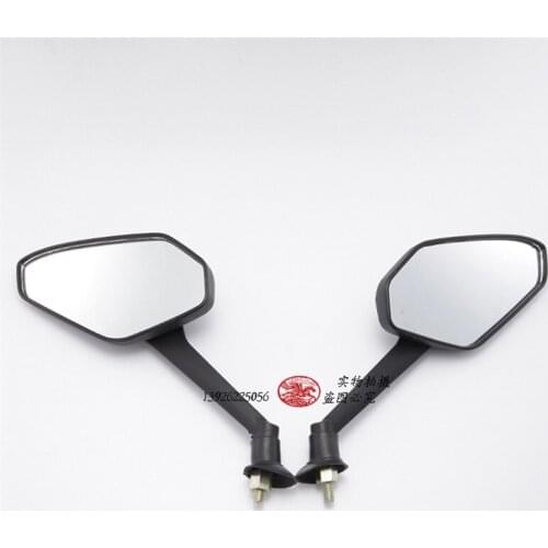 Black Motorcycle Mirrors Universal motorbike Rearview Mirrors Scooter Backup mirror for Suzuki Yamaha Harley Kawasaki 8mm 10mm