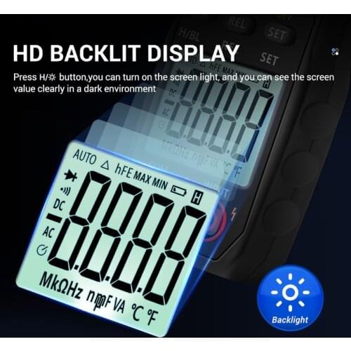 2021 New Digital Clamp Meter Current 4000 Counts Multimeter Ammeter Voltage Tester ST181