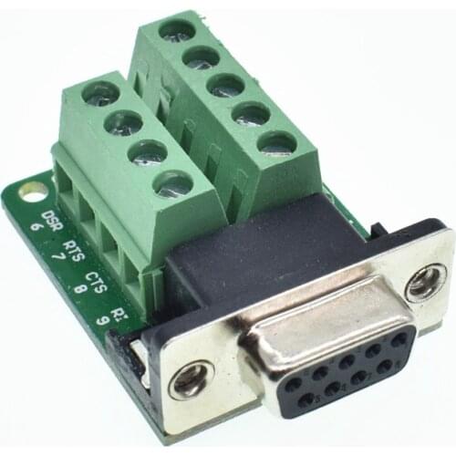 D-SUB 9pin DB9 Male Female Adapter Signals Terminal Module RS232 Serial To Terminal DB9 Connectors
