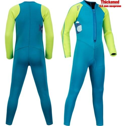 Kids One-Piece Wetsuits Older-Children Diving Suits Boys Girls Quick Dry For Long Sleeves UV Protection Kids Snorkel Swimsuit