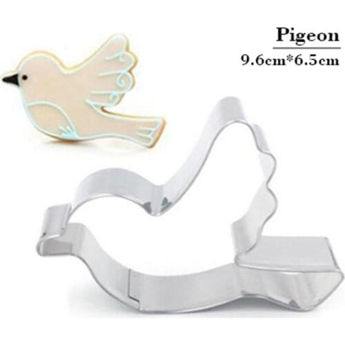 ANGRLY Birds pigeons stainless steel cute cutting biscuit mould cake moulds fruit sugar mold baking tools Mold Baking