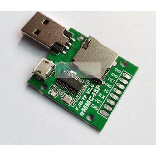 EMMC-ISP Flying Line Unlock Artifact Mobile Phone Brush AU6438BS Card Reader Free Disassembly of Word Library Second Solution