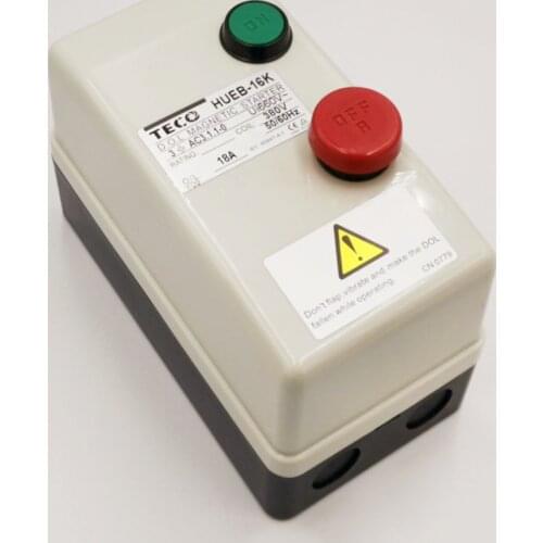 HUEB-16K Three Phase 3Pole 12.5-18A 5.5KW 7.37HP Magnetic Motor Starter 380V Coil