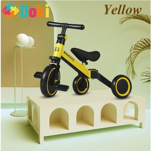 Doki Toy Childrens Tricycle 3-in-1 Childrens Scooter Balance Bike 1-6 Years Ride on Car 3 Wheels Non-inflatable popular 2021