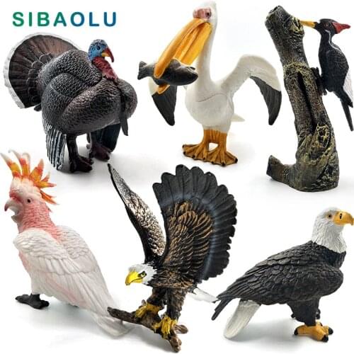 Simulation turkey bird Chicken Farm Pvc animal model figurine home decor miniature fairy garden decoration accessories modern
