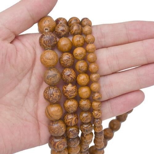 Natural Rubber Stone Buddhist Scriptures Tibetan Round Loose Beads DIY Spicy Bead Bracelet Making
