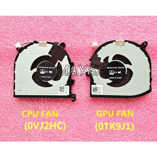 Laptop cpu gpu Cooling Fan cooler radiator For DELL XPS 15 9560 series Precision 5520 M5520 0TK9J1 0VJ2HC TK9J1 VJ2HC