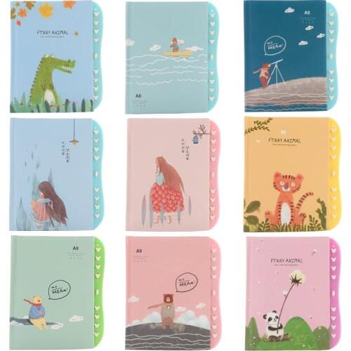 Creative cartoon Animals password diary with lock Cute notebook Student Notepad Children Gifts Prizes School Office Supplies