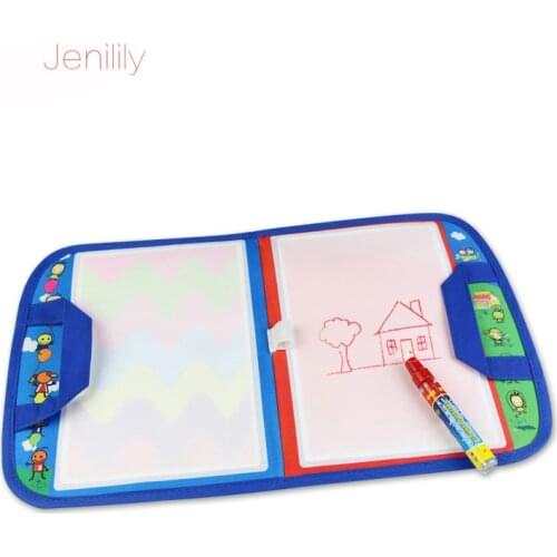 Reusable Non-Toxic Magic Water Drawing Board with Magic Pen Painting Doodle Drawing Mat Educational Travel Toys for Children