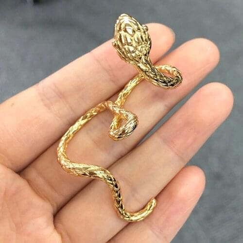 Rings For Men Women Punk Goth Snake Ring Exaggerated Antique Fashion Personality Opening Adjustable Rings Boho 2021 Jewelry Gift