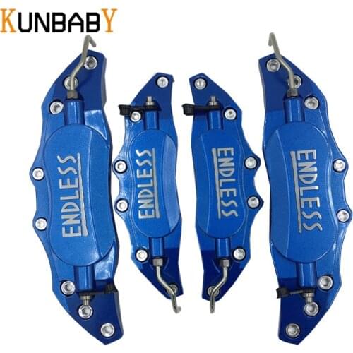 4PCS Front Rear Car-styling ENDLESS Caliper Cover Aluminum Sticker Brake Caliper Covers Decoration Car Styling Fit 14-18Wheel