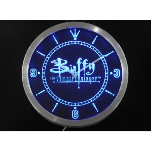 Nc0219 Buffy the Vampire Slayer Neon Light Signs LED Wall Clock