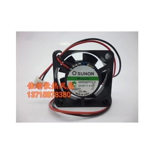 The new SUNON 2510 5V 0.6W GM0502PFV1-8 2CM 2 line of miniature equipment fan