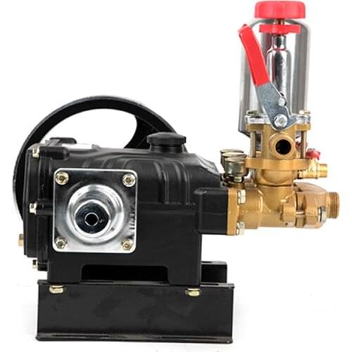 High-pressure plunger pump，agriculture pesticide pump head 26 model large flow three-cylinder ceramic plunger pressure pump