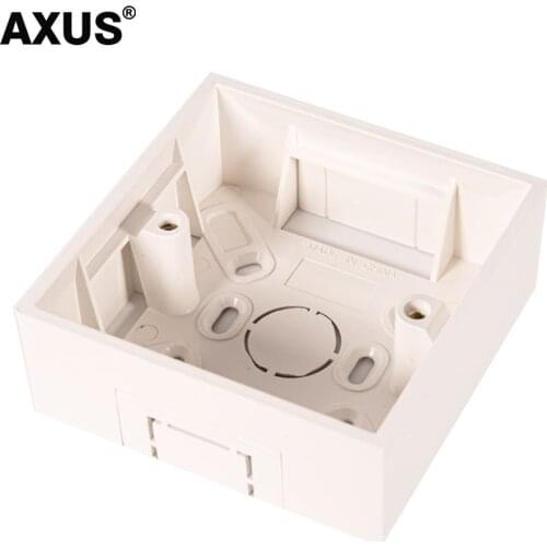 AXUS 86 Junction Box, European, British, Wall Socket, Switch Mounting Box, Flameproof Plastic Box 146 * 86mm, 86*86mm