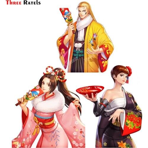 Three Ratels B627 Mai Andy And Vice New Year KOFAS Wheel Sticker Car Anime Decal Vinyl Material