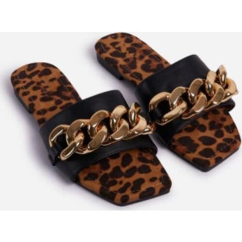 European and American Womens Fashion Shoes Large Size 43 Summer New Snake Leopard Print Open Toe Sandals Womens Sandals