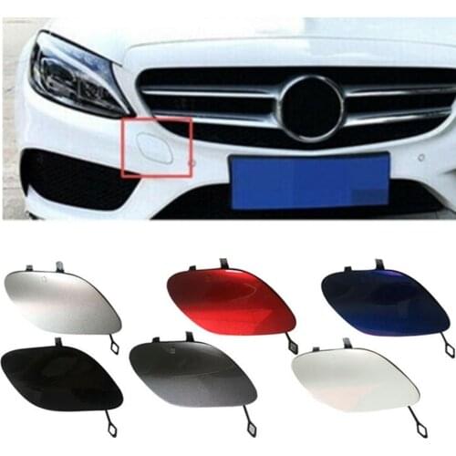 1pcs Front Bumper Tow Eye Hook Cover Towing Hauling Trailing Caps For Mercedes Benz W205 C180 C200 C260 C63AMG 2015-2016
