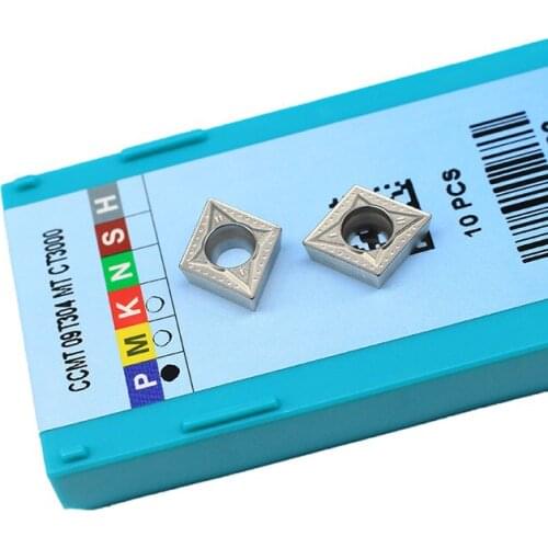 10PCS CCMT09T304 MT CT3000 Internal Turning Tools Cermet Grade Carbide insert Lathe cutter Tool Tokarnyy turning insert
