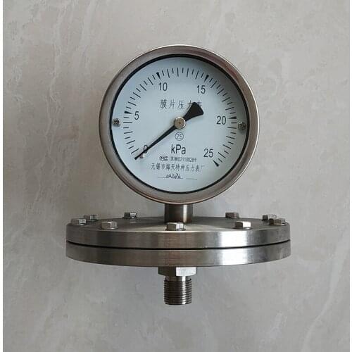 100mm(4.0") Diaphragm pressure gauge, Diaphragm manometer