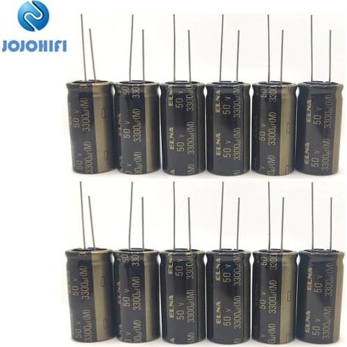 2pcs-20pcs/Lots ELNA RA3 85℃ 50V 3300uF 18x35.5mm Pitch 7.5mm 3300uF/50V HIFI Fever Audio Electrolytic Capacitors