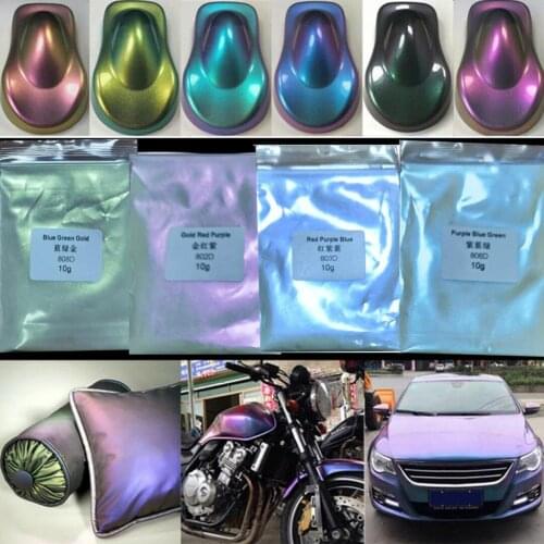 Car Chameleon Pigments Pearlescent DIY Manicure Supplies Long Lasting Nail Art Powder For Car Painting Nail Decoration Crafts