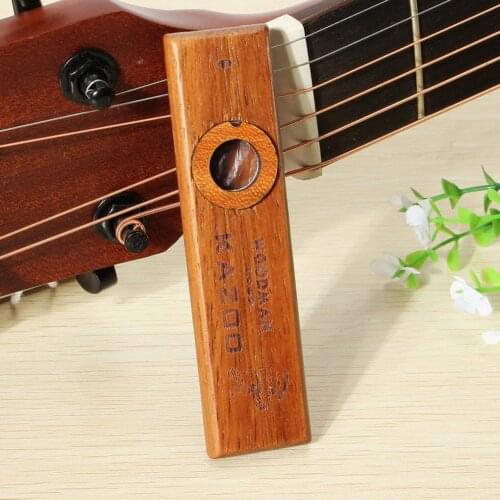 Wooden Kazoo Pipe Adult Kids Educational Folk Musical Accompaniment Flute Wind Instrument